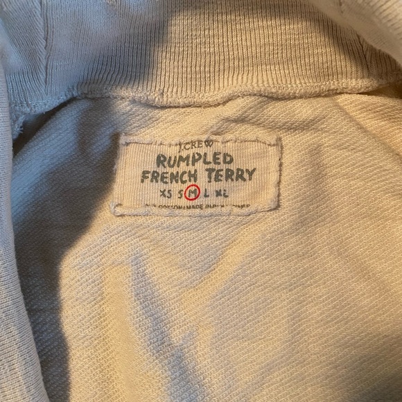J Crew Rumpled French Terry Cardigan - size M - Picture 3 of 3